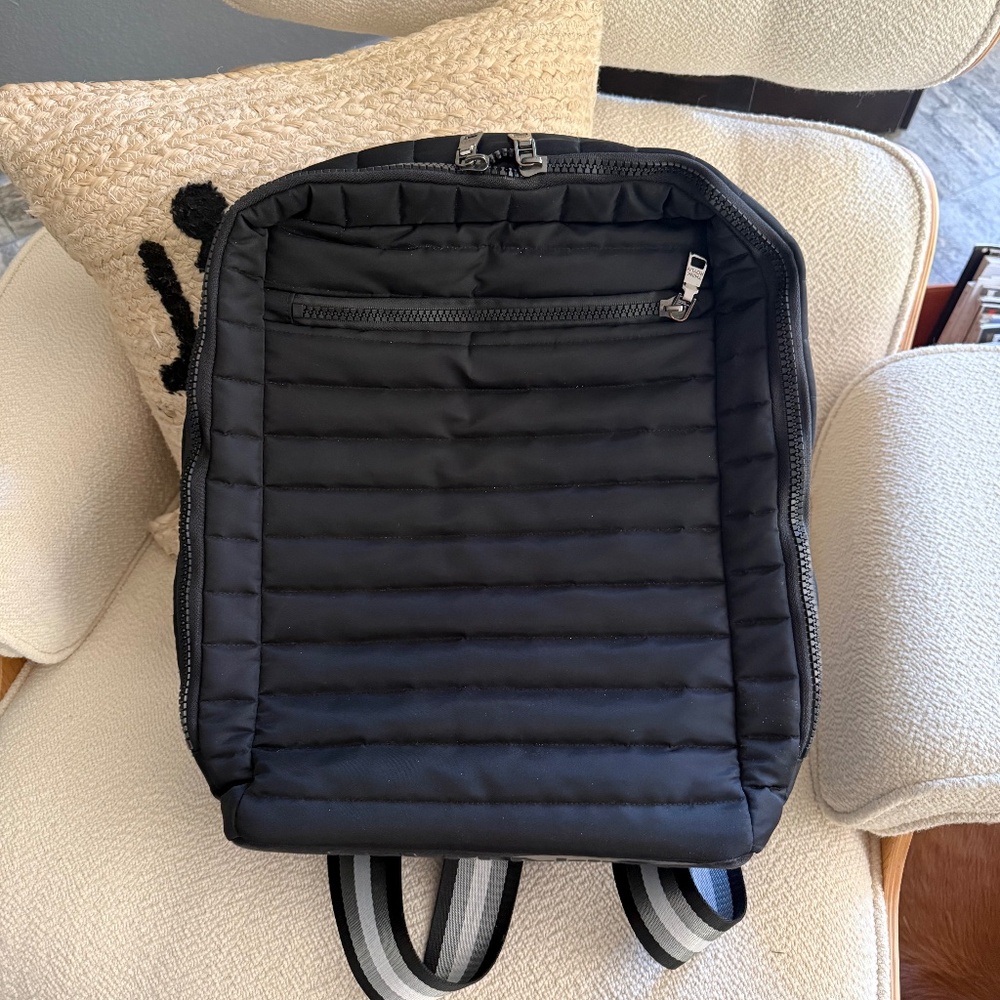Think Royln Black Quilted Backpack